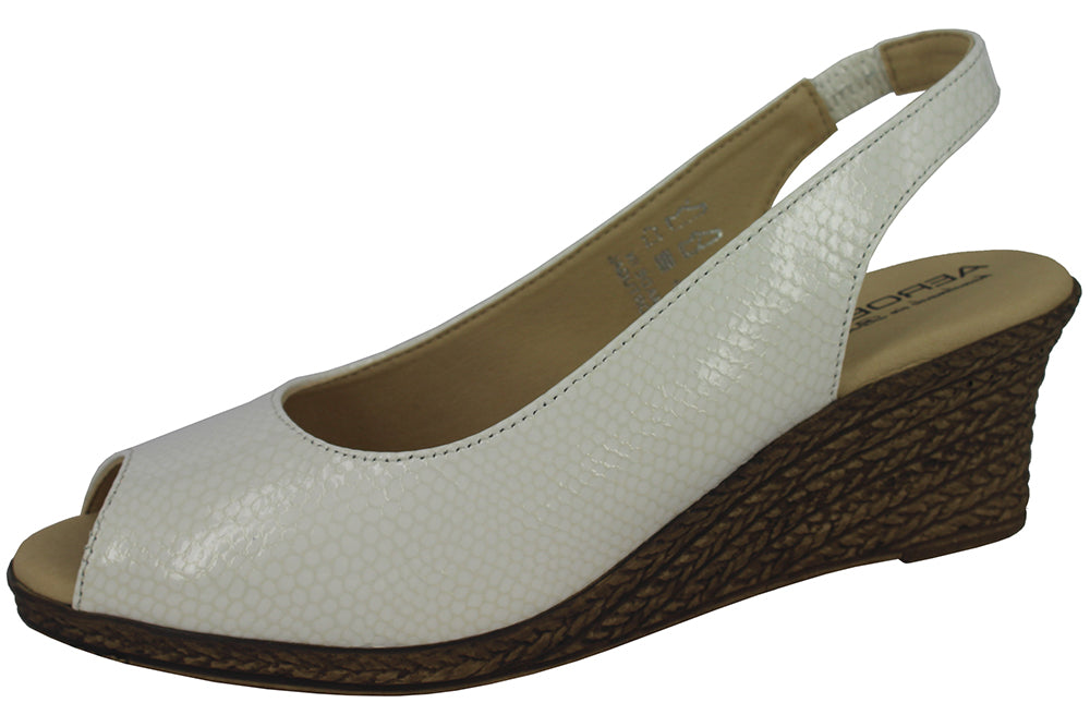 ALBA - SNAKE PATENT WHITE