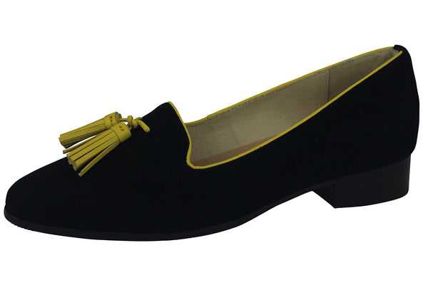 957 - SUEDE BLACK / YELLOW